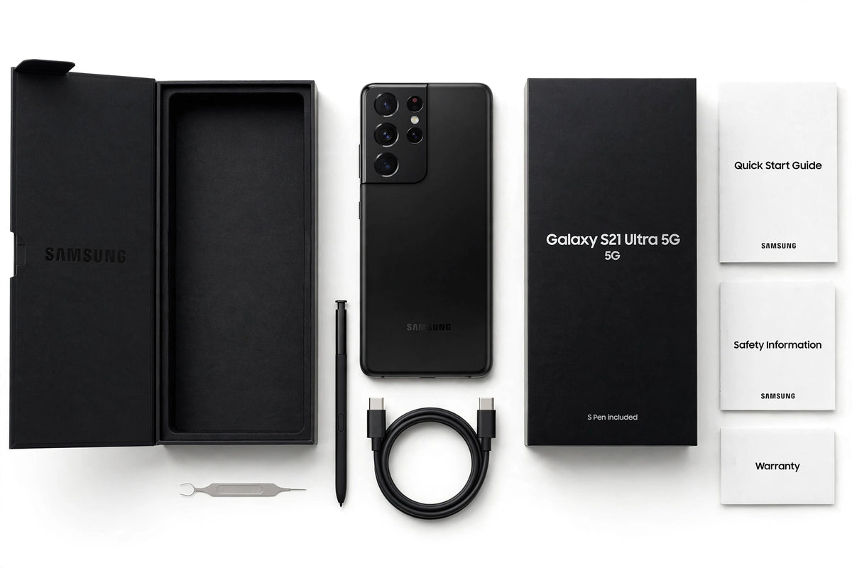 Samsung Galaxy S21 Ultra 5G – 128GB & 256GB | Complete Box & Accessories